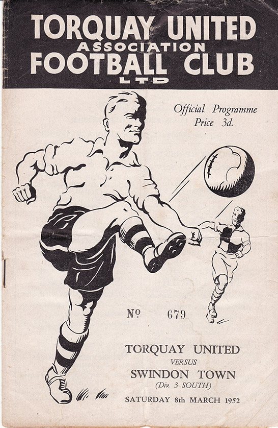 <b>Saturday, March 8, 1952</b><br />vs. Torquay United (Away)
